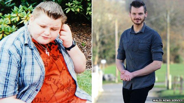 Nathan Hewitt was a 23st teenager in Merthyr and is now coaching on weight loss