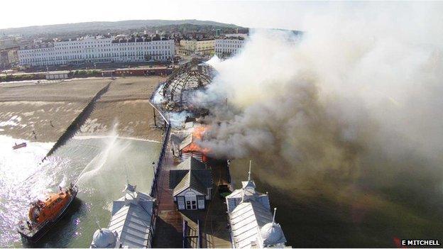 Eastbourne Pier fire