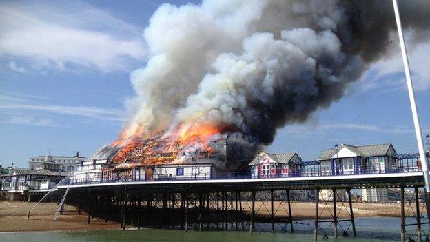 Eastbourne Pier fire