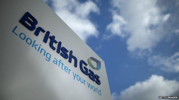 British Gas sign