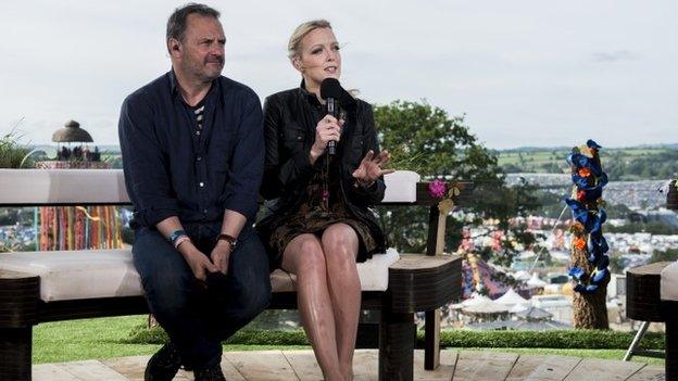 Mark Radcliffe and Lauren Laverne