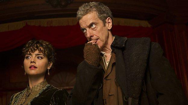 Jenna Coleman and Peter Capaldi