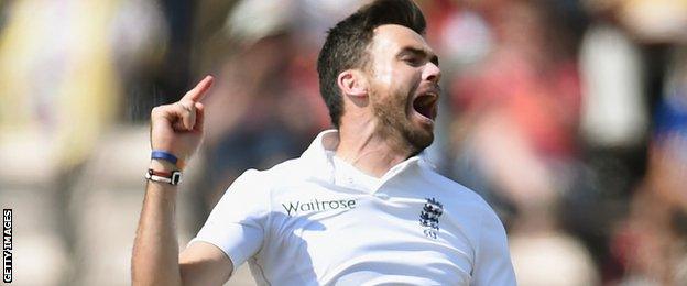 England's James Anderson