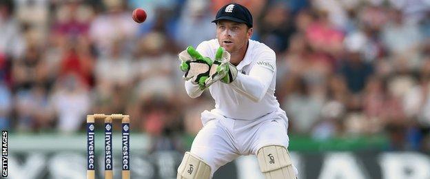 On his Test debut, Jos Buttler scored 85 runs off 83 balls and took six catches as wicketkeeper