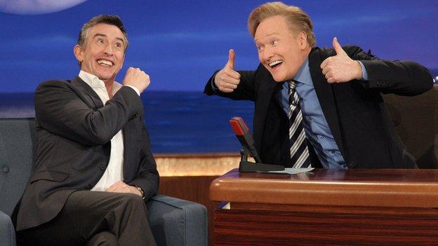 Steve Coogan and Conan O'Brien