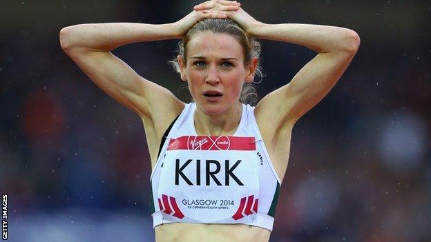 Katie Kirk came close to securing a place in the 800m final