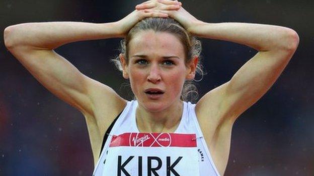 Katie Kirk came close to securing a place in the 800m final