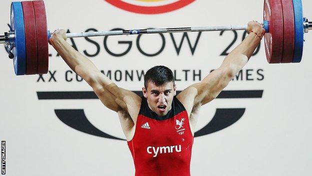 Darius Jokarzadeh in action at the Commonwealth Games