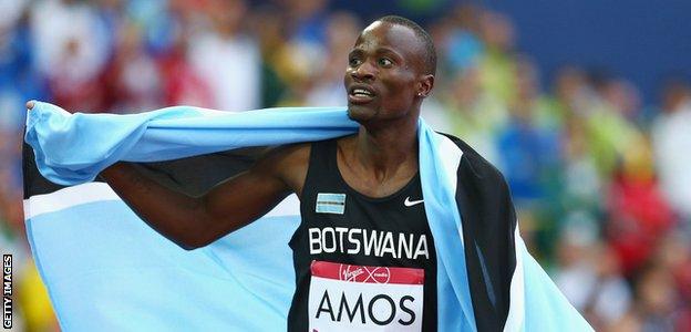 Nijel Amos of Botswana