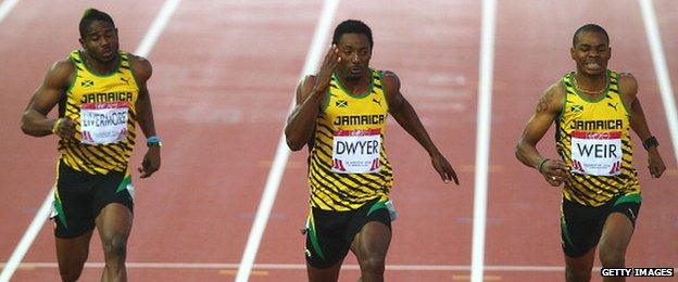 Jamaican trio Jason Livermore, Rasheed Dwyer and Warren Weir