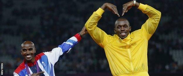 Mo Farah and Usain Bolt