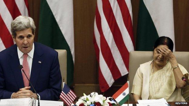 Mr Kerry held discussion with his Indian counterpart Sushma Swaraj in Delhi on Thursday