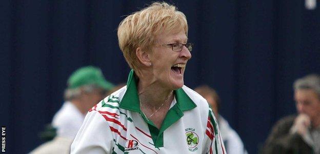 Northern Ireland bowler Barbara Cameron finally landed a Commonwealth Games medal