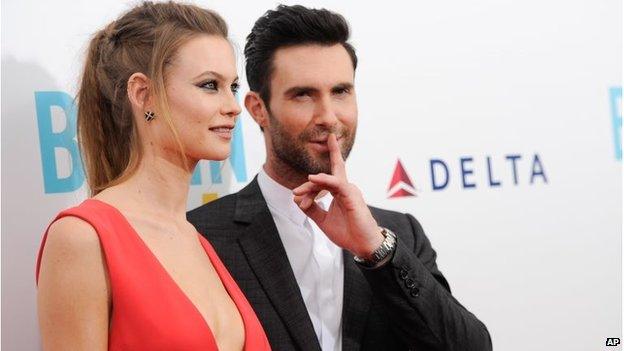 Adam Levine and Behati Prinsloo