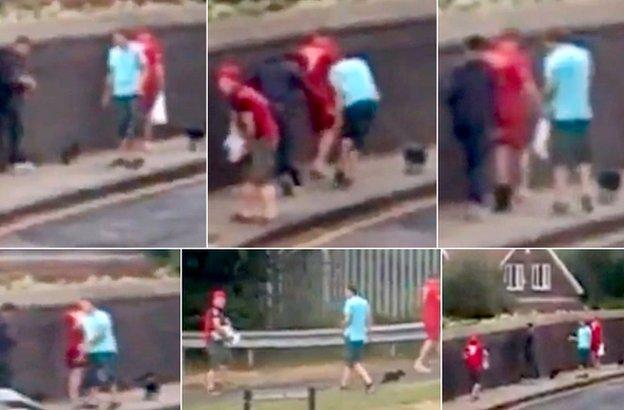 The video, which was posted on a social networking site, is being treated as a 'matter of urgency' by police.