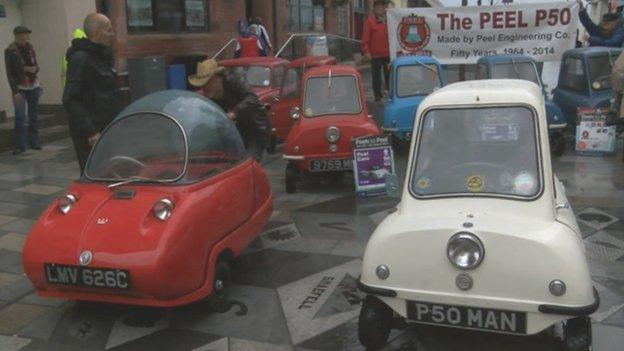 P50 cars at Isle of Man festival