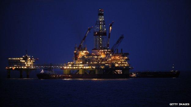 Oil platform in Russia