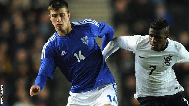 Daniel O'Shaughnessy (left) and Wilfried Zaha