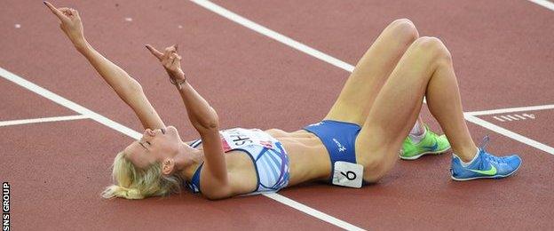 Lynsey Sharp was thrilled to finish so strongly and claim a medal in front of a home crowd