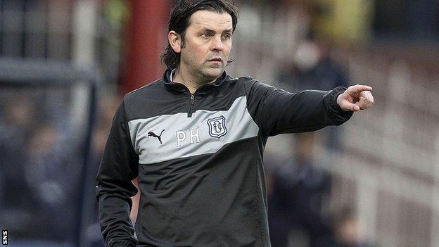 Dundee manager Paul Hartley