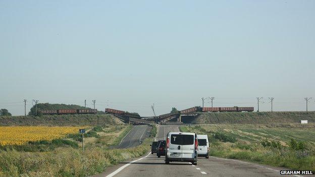 Bridge en route to crash site