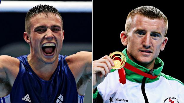 Josh Taylor (left) and Paddy Barnes