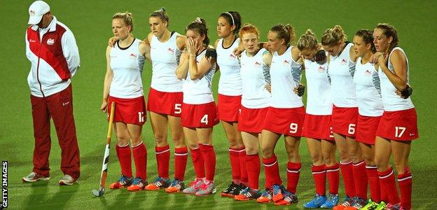 England team wait for penalty shootout