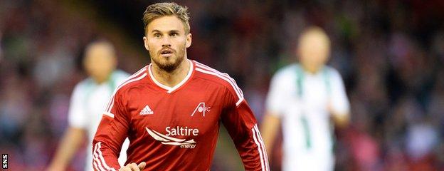 Aberdeen striker David Goodwillie