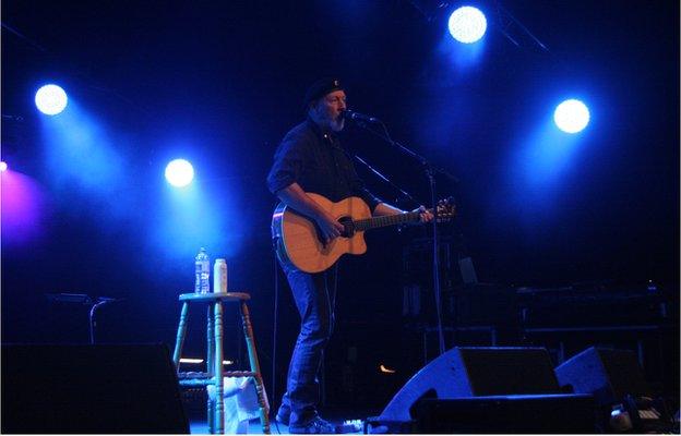 Richard Thompson on the main stage on Friday night.