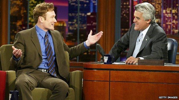 Conan O'Brien and Jay Leno