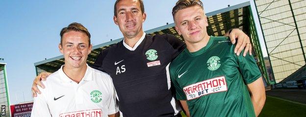 Scott Allan, Alan Stubbs and Jason Cummings