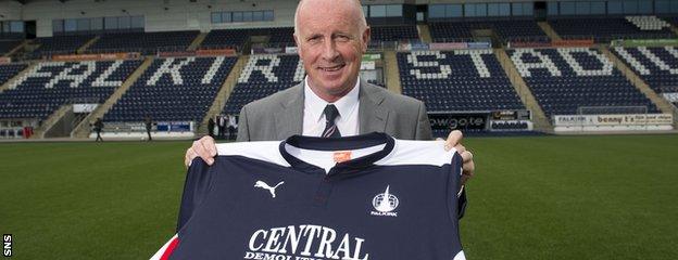 New Falkirk manager Peter Houston