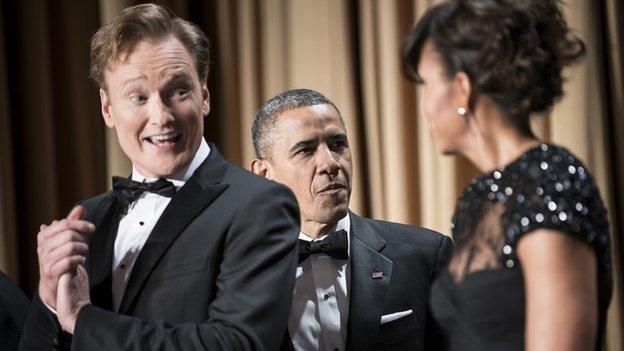 Conan O'Brien, Barack and Michelle Obama