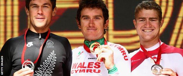 Jack Bauer, Geraint Thomas and Scott Thwaites