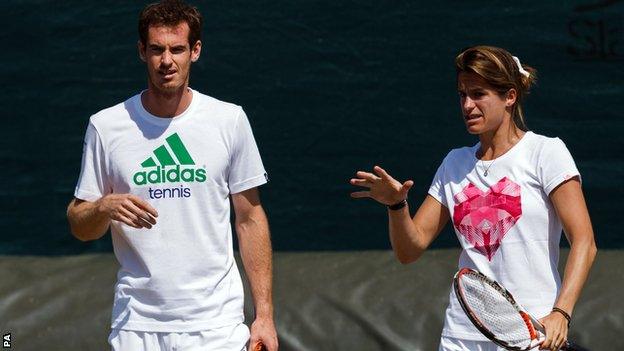 Andy Murray and Amelie Mauresmo