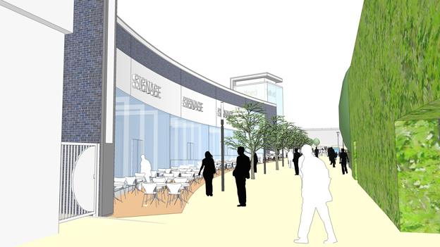 Artist's impression of Telford's Southern Quarter