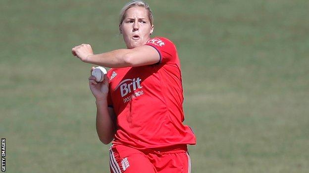 England fast bowler Katherine Brunt