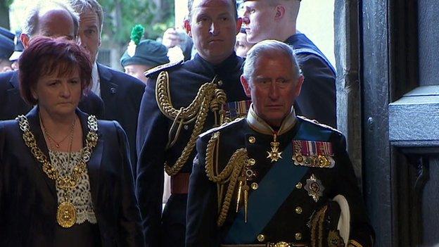 Prince Charles at Glasgow Cathedral