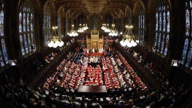 House of Lords at State Opening of Parliament