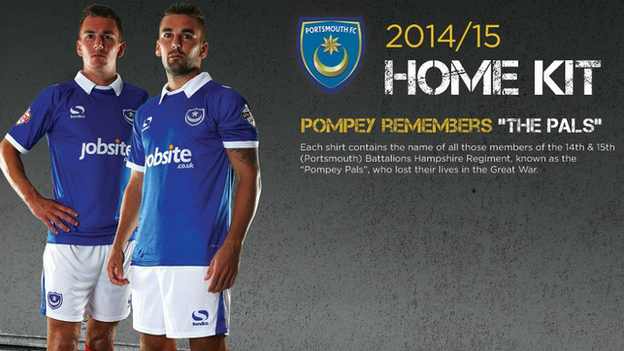 Portsmouth's new kit