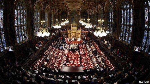 House of Lords at State Opening of Parliament