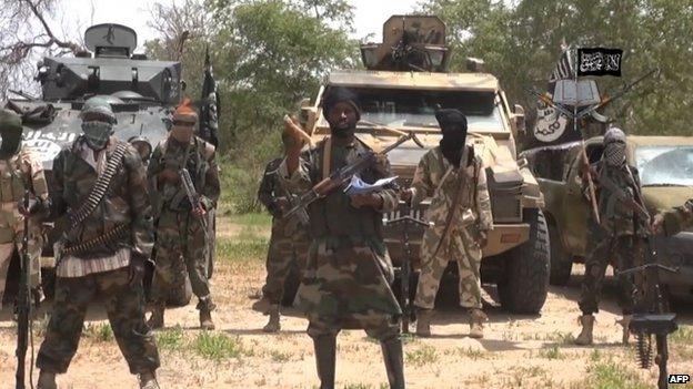 Screen grab taken on 13 July 2014 from Boko Haram video showing its leader Abubakar Shekau