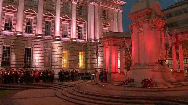 City Hall with one light