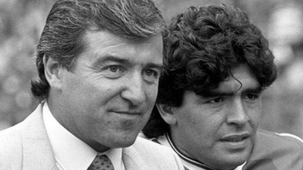 Terry Venables & Diego Maradona