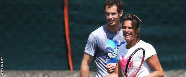 Andy Murray and Amelie Mauresmo