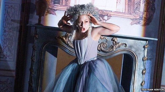 German soprano Christiane Karg performing in La finta giardiniera at Glyndebourne