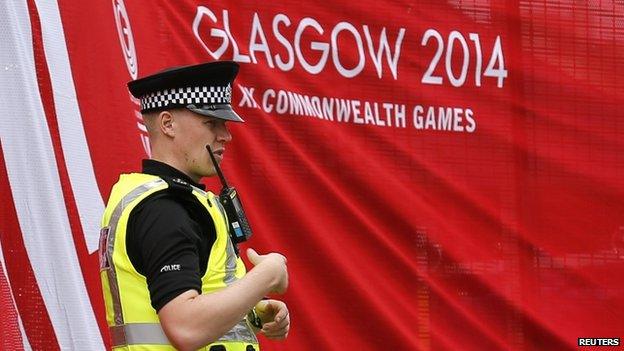 Police officer at the Commonwealth Games