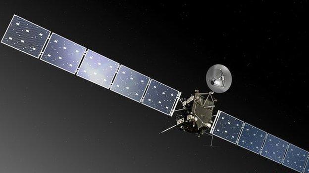 Artist's impression of the Rosetta spacecraft