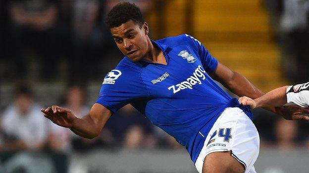 Birmingham City midfielder Tom Adeyemi