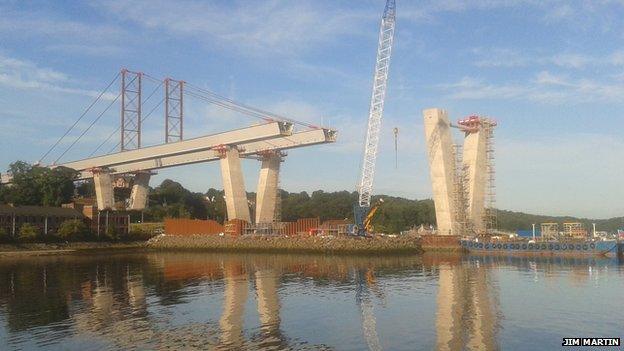 Building Queensferry Crossing Pic: Jim Martin